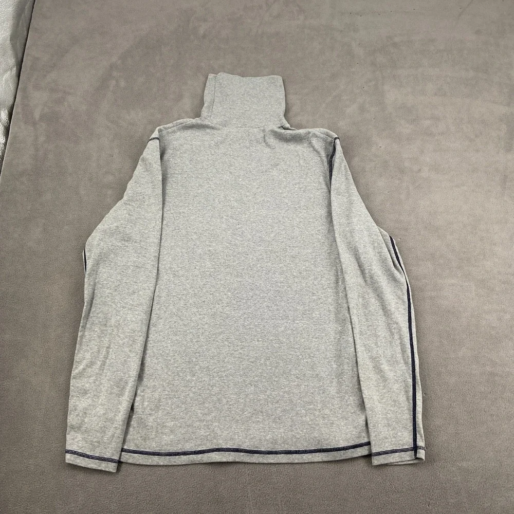RLX Ralph Lauren Polo Sport Shirt Mens Large Heather Gray Cotton Turtleneck‎